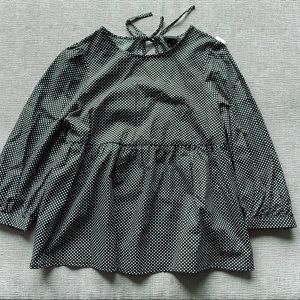 Who What Wear Polka Dot Blouse Top